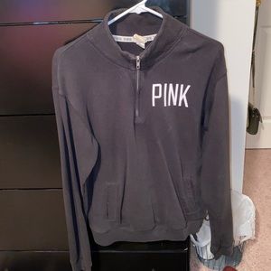 Half zip VS pink sweatshirt